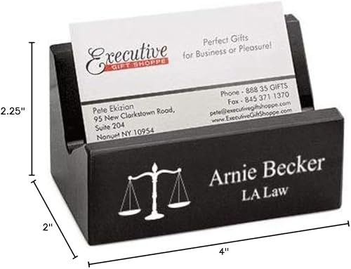 Executive Gift Shoppe | Tarjetero de escritorio personalizado para abogados