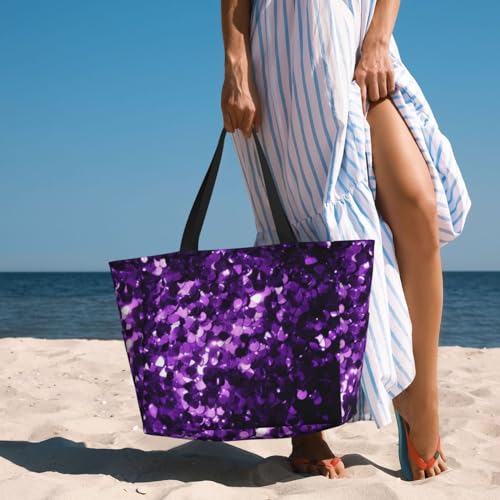 Beach Bag For Women, Large Capacity Beach Tote Pool Bags Waterproof With Zipper, For Travel Vacation Gym4