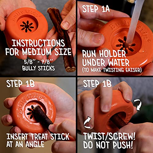 Bully Stick Holder - Medium Size - Interaktives Hundespielzeug und Hundesicherheitsvorrichtung