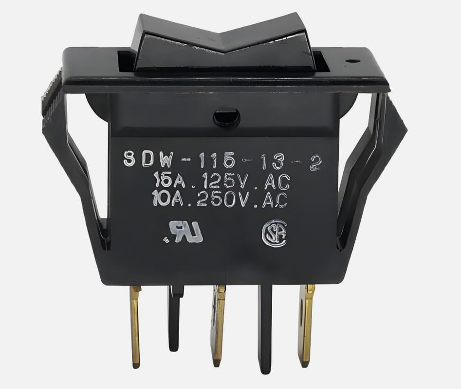 1PC 3pin 3gear 10A250VAC Rocker Switch Double Reset Switch SDW-115-13-2