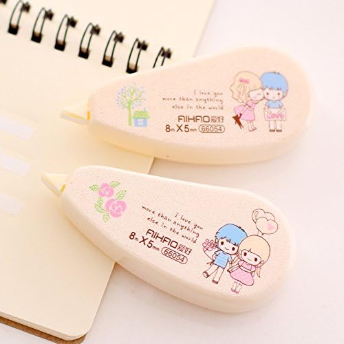 4 pcs Cute Kawaii Cartoon Nice Love 8 M White Out correction Tape For Writing Office