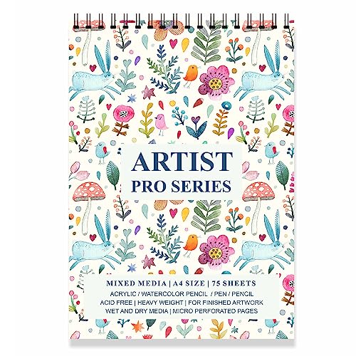 Paper Plane Design Wire Bound Artists Sketch Drawing Book, A4 Size, 75