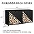 Easy-Going 8 Feet Outdoor Log Rack Cover Waterproof Weatherproof Firewood Cover with Openable Front Flap (Cover Only, Rack not Included)
