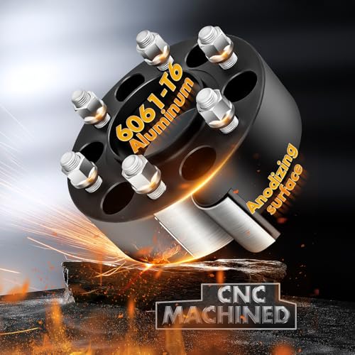 Image of Dynofit 1.5in 6x135 Hub-Centric Wheel Spacers for F150, 87.1mm Hub Bore, M14x1.5 Thread, Forged 6-Lug Wheel Adapters for 2015-2026 Ford F-150, Expedition & Navigator, 4 Piece Spacers
