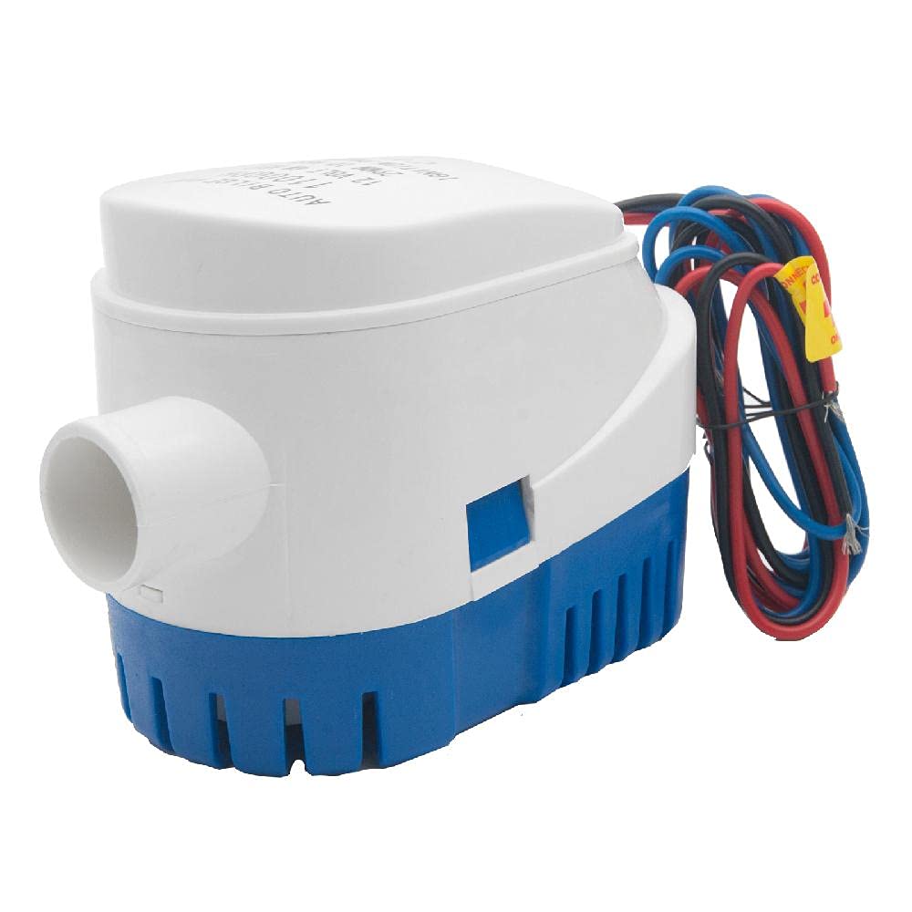 Pompa di sentina automatica di scarico per barca, 12 V, 1100 GPH, pompa di sentina automatica con interruttore galleggiante per laghetti, piscine, spa, silenziosa, diametro uscita 29 mm