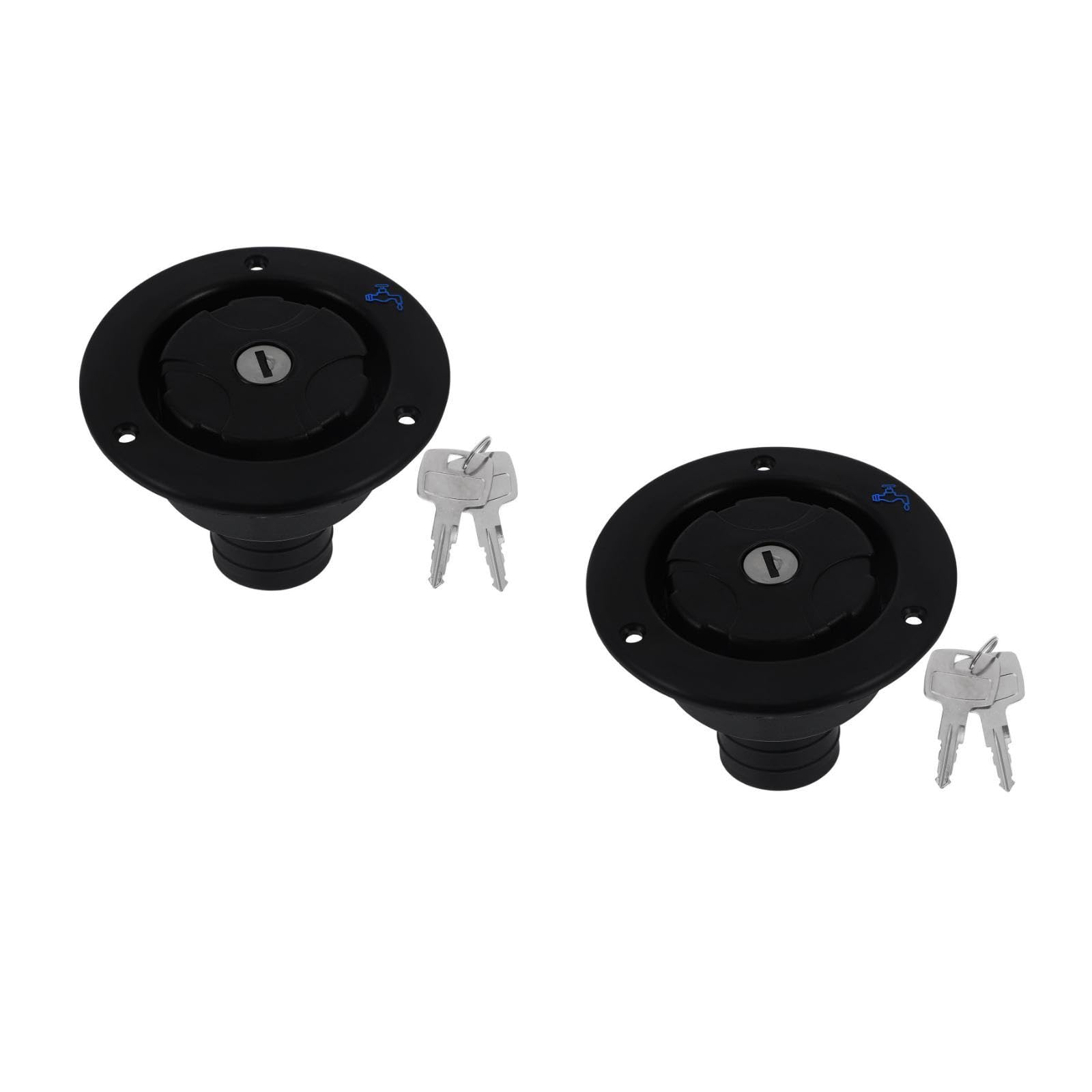 SOLUSTRE 2piezas Tapa De Llenado De Agua Para Vehículos Recreativos Cubierta De Entrada De Agua Para Remolques De Camping Repuesto Práctico Rv