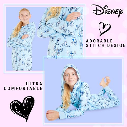 Disney Stitch Fleece Kids Pyjama Hooded for Kids Toddlers Teenagers Stitch Gifts4