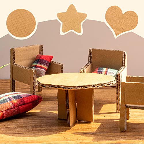 Image of 50 Pack Corrugated Cardboard Sheets Flat Hard Cardboard Inserts Back to School Classroom Supplies Flat Squares Separators for Shipping, Mailing, Packing, Art Projects, DIY Crafts(8 x 10 Inch,Brown)