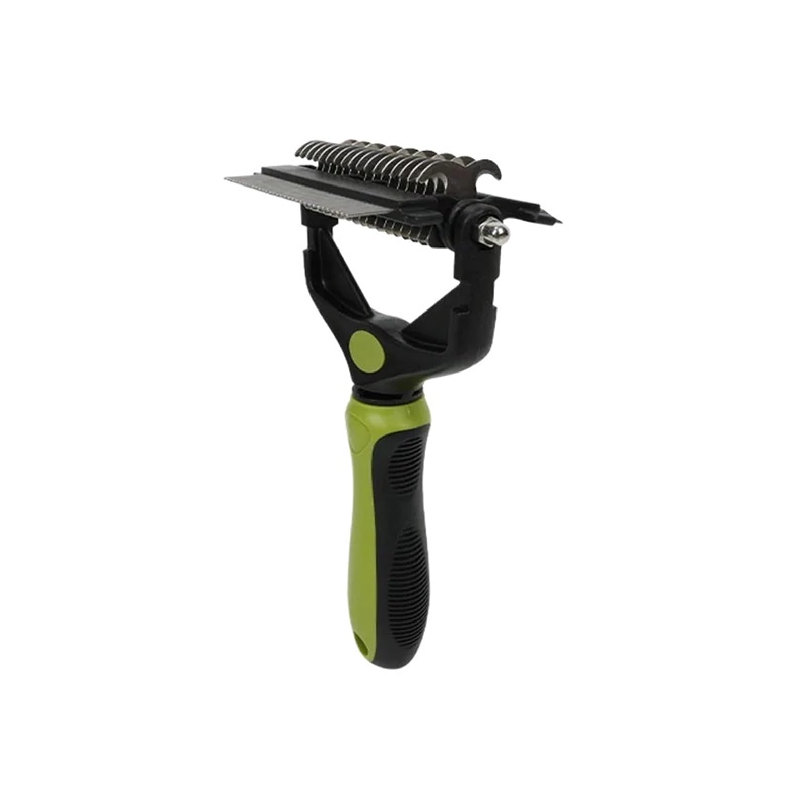 Spazzola for rimuovere i peli del cane dalla spazzola for deshedding 3 in 1(Green)