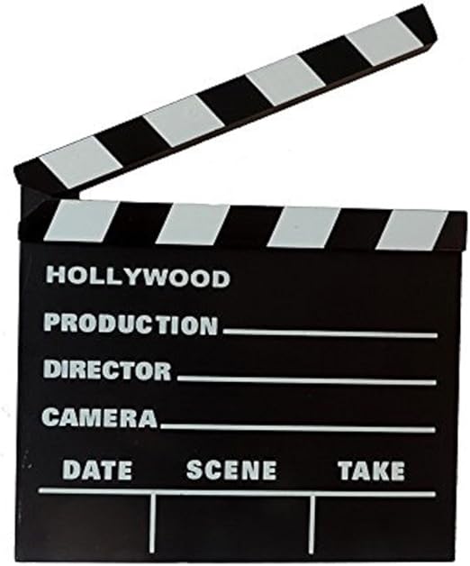 Rhode Island Novelty 7 Inch x 8 Inch Hollywood Movie Clapboard, One Per Order