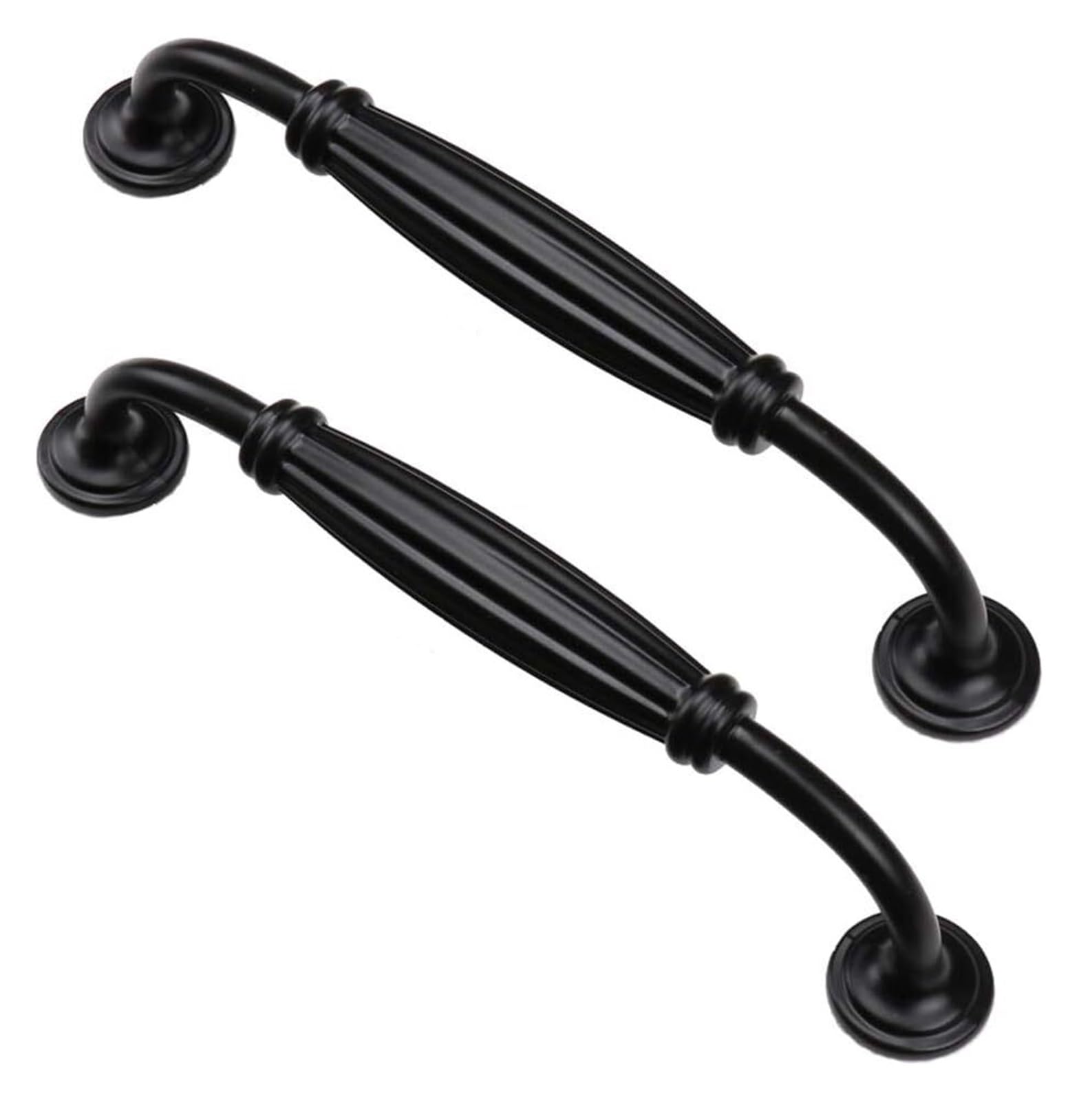 Voplivat Black Kitchen Cupboard Handles, Bow Handle For Cabinet Wardrobe 96Mm 128Mm(128Mm)