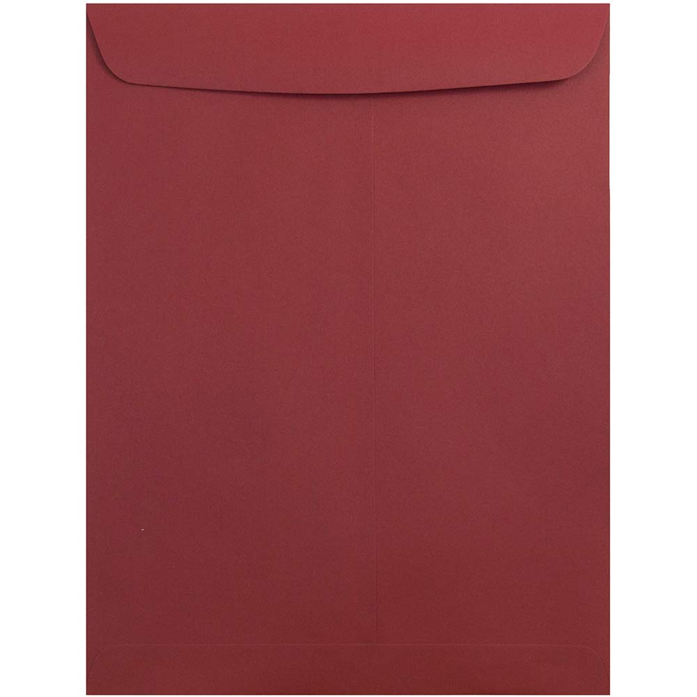 JAM PAPER 10 x 13 Open End Catalog Premium Envelopes - Dark Red - Bulk 500/Box