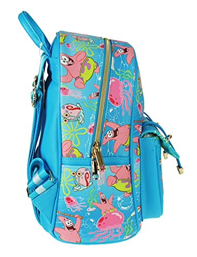 KBNL SpongeBob 11" Faux Leather Mini Backpack Featuring Patrick - A213443