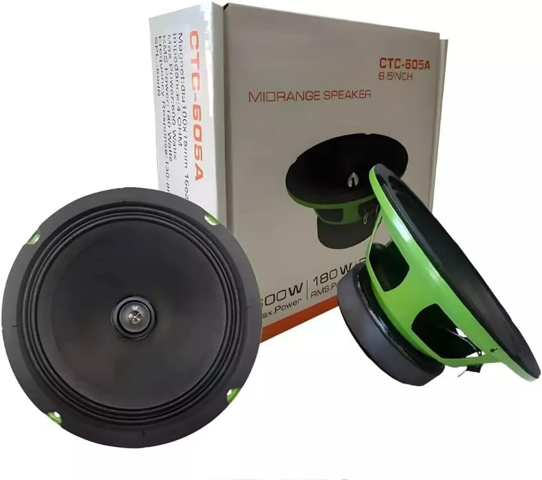 Generico CASSA PROFESSIONALE PER AUTO MIDRANGE SPEAKER DA 600W ALTOPARLANTE WOOFER 16 CM