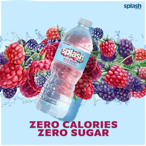 Image of Splash Blast Water, Wild Berry, 16.9 Fl Oz | 30 Pack | Plastic Bottle