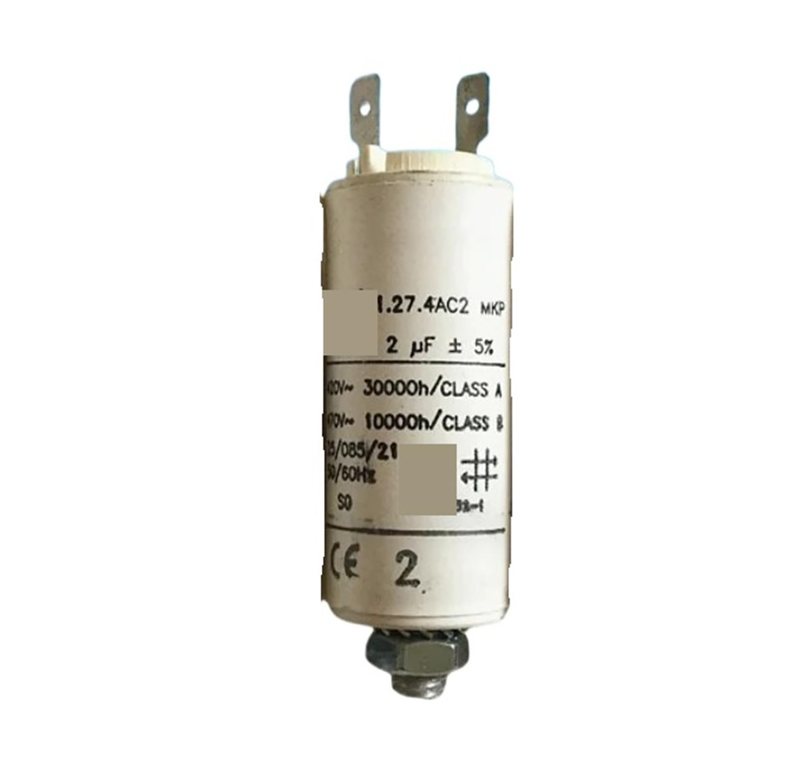 KOSBO 1 Condensador de Arranque de Motor, 1.27.4AC2 MKP, 2 uf, película