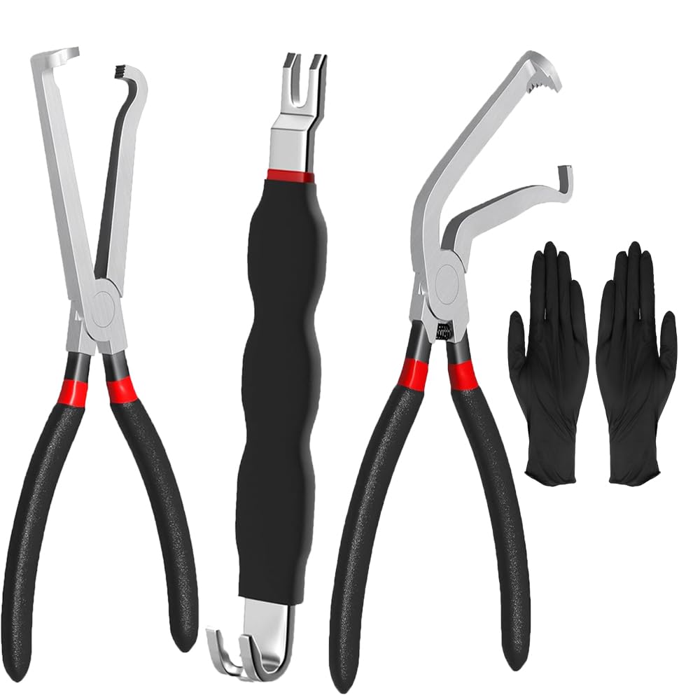Electrical Disconnect Pliers, Electrical Connector Pliers for Cars, Automotive Electrical Plug Removal Tool, Terminal Removal Tool, Automotive Wire Locking Push Tab Disconnect Tools(3 PCS)