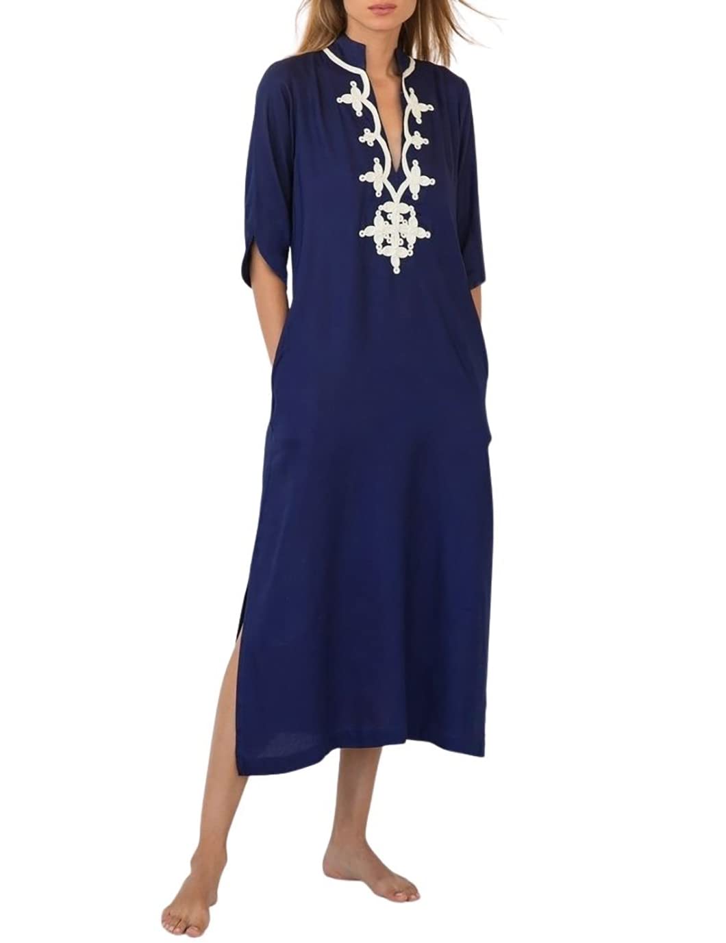 Eddoyee Loose Beach Kaftan Dresses 