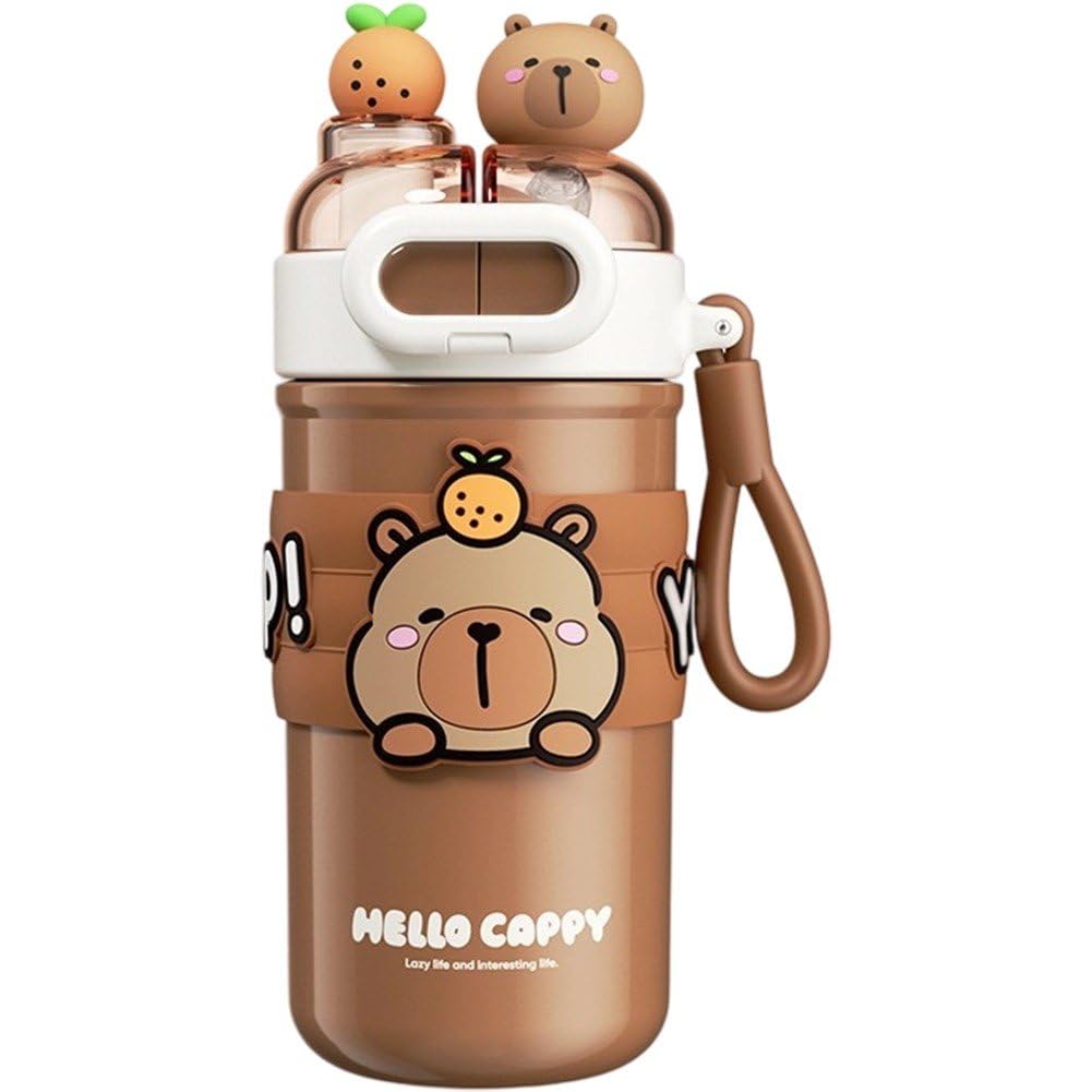 Bouteille isotherme capybara de grande capacité pour le sport et l'école