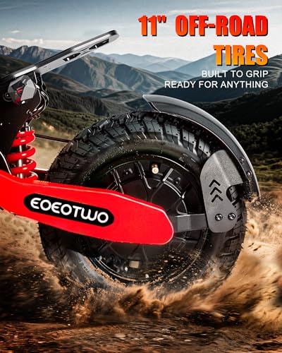 Image of Electric Scooter for Adults,31 /38 MPH 1200W /2400W Peak Motor | 11 inch Off-Road Tires Fast E Scooter, Up to 20 /45 Miles Range, Dual Suspension, 330 lbs Max Load, Foldable