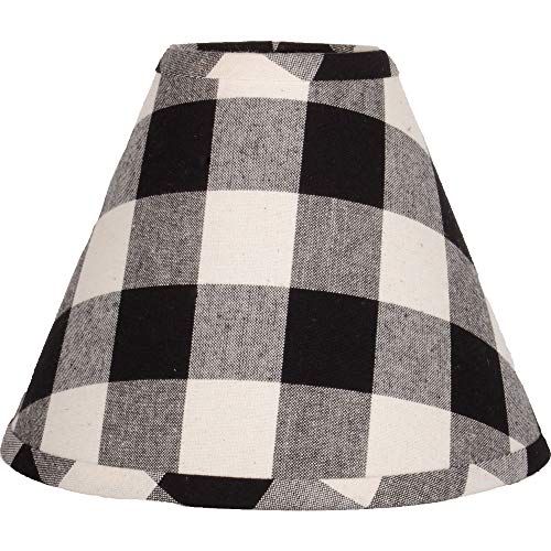 Buffalo-Check-Black-and-Buttermilk-10-Bulb-Clip-Fabric-Lamp-Shade-by-Raghu Buffalo Check Black and Buttermilk 10 Bulb Clip Fabric Lamp Shade by Raghu