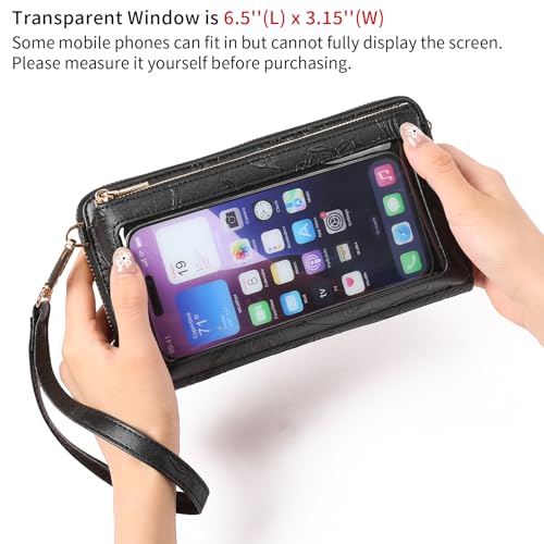 Image of GOIACII Phone Purse Crossbody Bags for Women Small Travel Wallet Touch Screen RFID Blocking