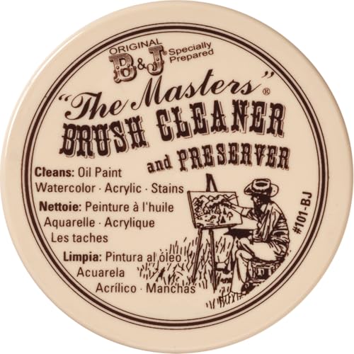 GENERAL'S The Masters Brush Cleaner and Preserver – Non-Toxic – Cleans & Restores Art Paint...