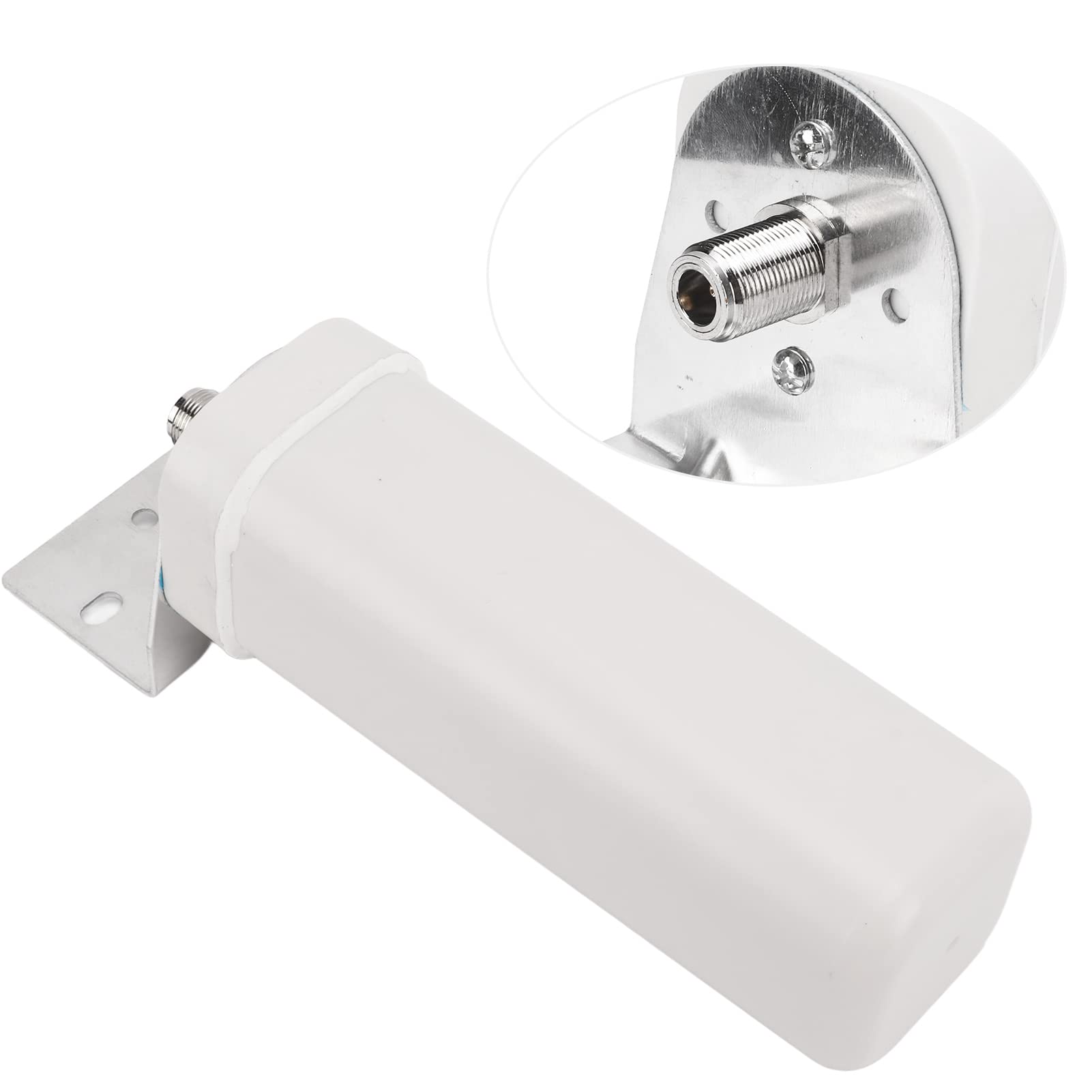 KJ-009 Antenna TV Esterna Impermeabile 10/12DBI Segnale Ad Alto Guadagno - Ricezione Wireless 4G HD Terrestre a Botte Fissata al Muro Con Morsetto a Forma di U