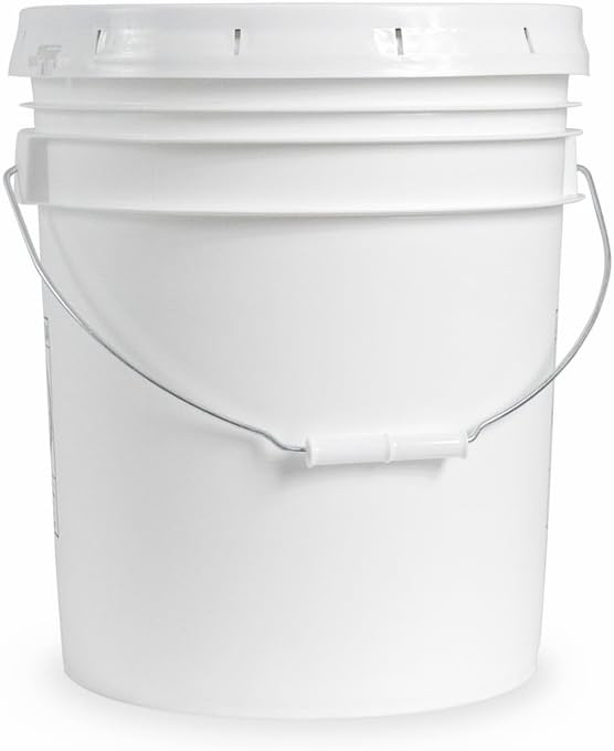 5 Gallon Bucket With Lid - Food Grade - BPA Free - 90 Mil Thickness