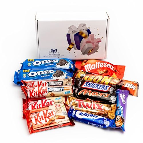 SemSweets Caja de Chocolates Original, San Valentín, Para Regalar en Cumpleaños, Aniversarios, Caja Surtida de Bombones Favoritos, Variedad (Mix2)
