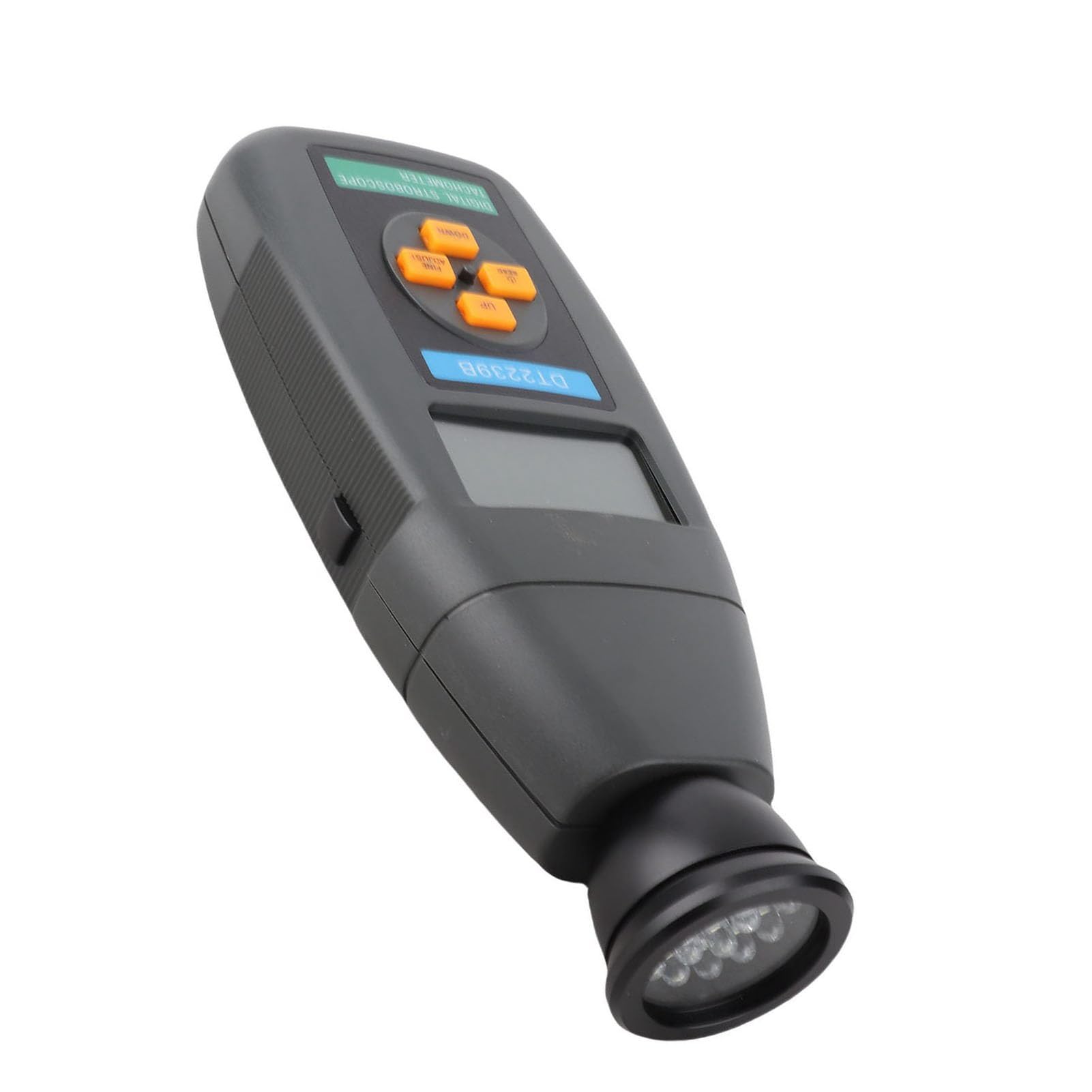 Tacómetro LED Portátil con Estroboscopio Digital para Medición de Velocidad sin Contacto en Aplicaciones Industriales, ABS Portátil DT2239B
