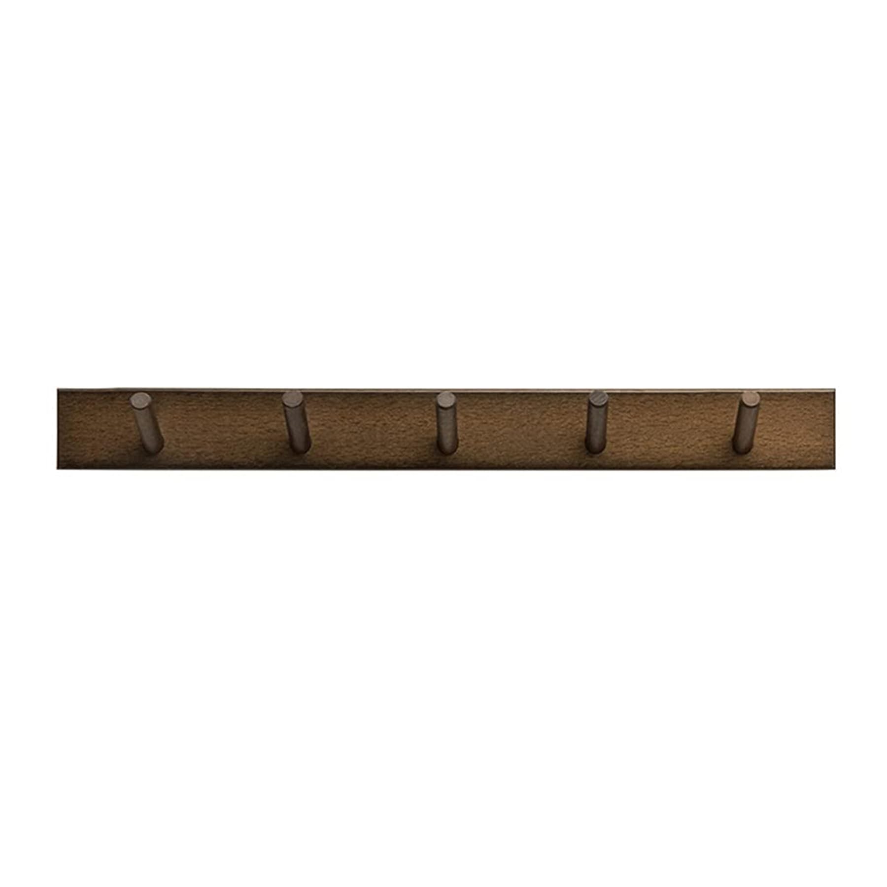 Ptatt Brown Modern Wooden Coat Rack Entryway Wall Hanger Wooden Coat Rack With Hooks For Coats, Hats, Scarves, Size 5