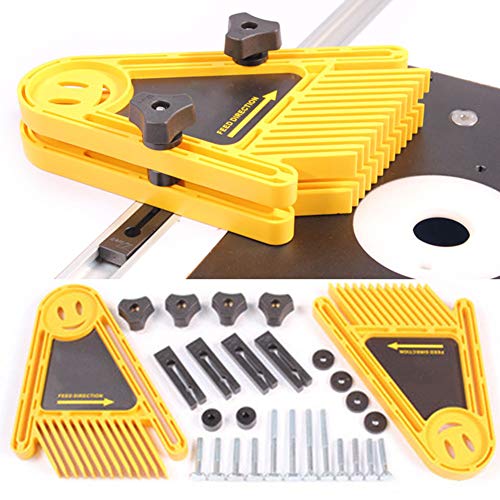 Preisvergleich Produktbild Lionina Federbretter, Multifunktionsschlitz Federbretter DIY elektrische Kreissäge Holzbearbeitungswerkzeug, Doppel Federbretter Tischsägen Tische