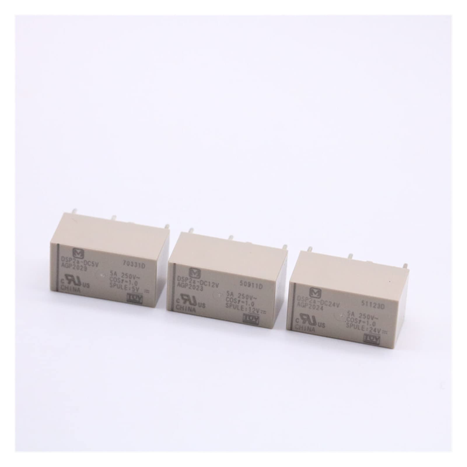 Gvbaepieo Dc12v 10Pcs Relay 2A-Dc5v Dc24v 5A 6Pin 2 Groups Are Always Open(Dc12v)