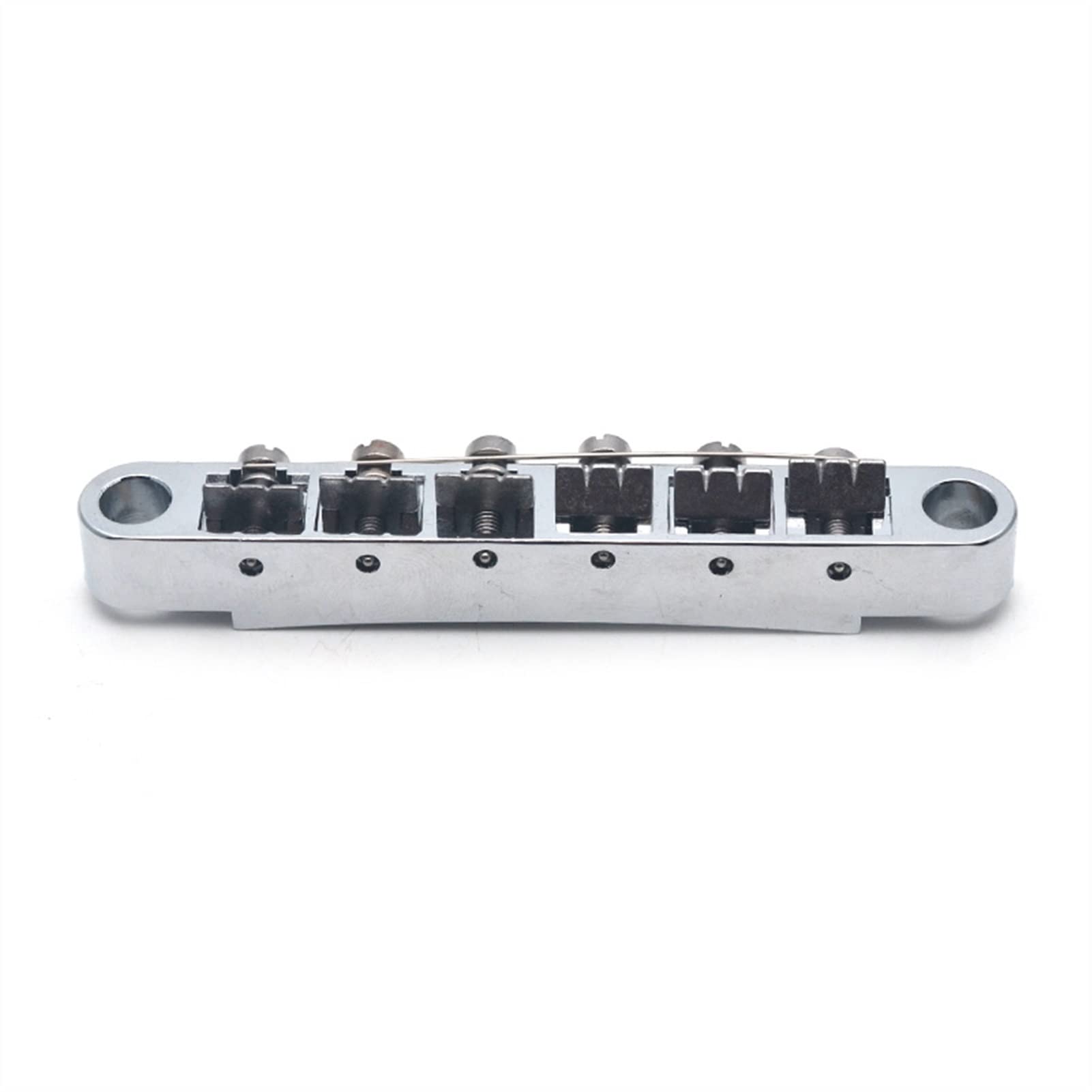 Accesorio repuesto puente Un Conjunto De 12 Cuerdas Saddle Tune-O-Matic Puente Para La Guitarra Eléctrica Chrome