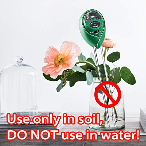 Plant Moisture Meter, 3 In 1 Soil Moisture Light Ph Tester, Dr.meter Soil Probe Test Kits For Indoor Outdoor Plant Care, Hydrometer For Plants, No Battery Needed #TOP5