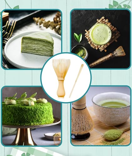 Image of 2Pcs Matcha Kit, Resin Matcha Whisk and Spoon Set, Traditional Tea Preparation Tools, Perfect for Beginners and Enthusiasts, Lightweight and Durable
