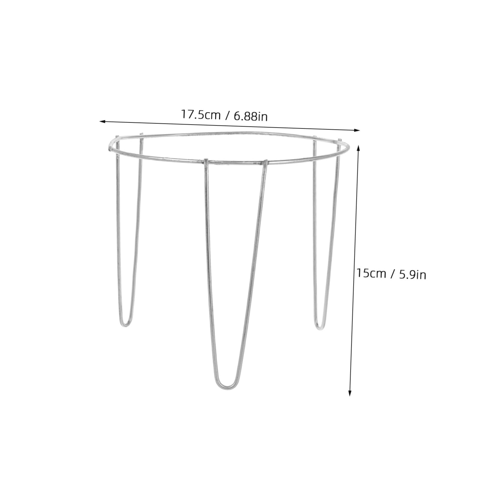 Cabilock 2pcs Heavy Duty Metal Tripod Stand for Wok and Hot Pot Stable Pan Holder Compact and Portable Design for Kitchen Use for Outdoor Cooking and Camping