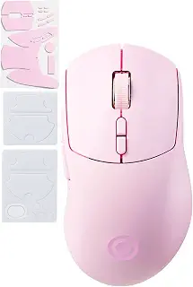 エレコム ゲーミングマウス V custom VM600PE ワイヤレス 無線2.4GHz/有線両対応 充電式 8ボタン DPI26000 650IPS 50G 距離センサー搭載 75g グリップシート付属 ピンク M-VM600PPN