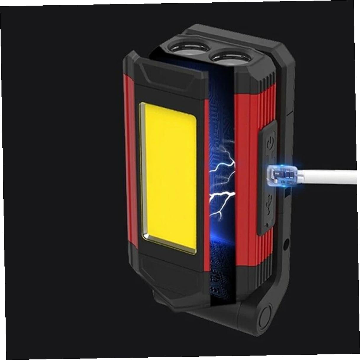 Luce di Ispezione LED Ricaricabile USB 2800 Mah con Fissaggio Magnetico