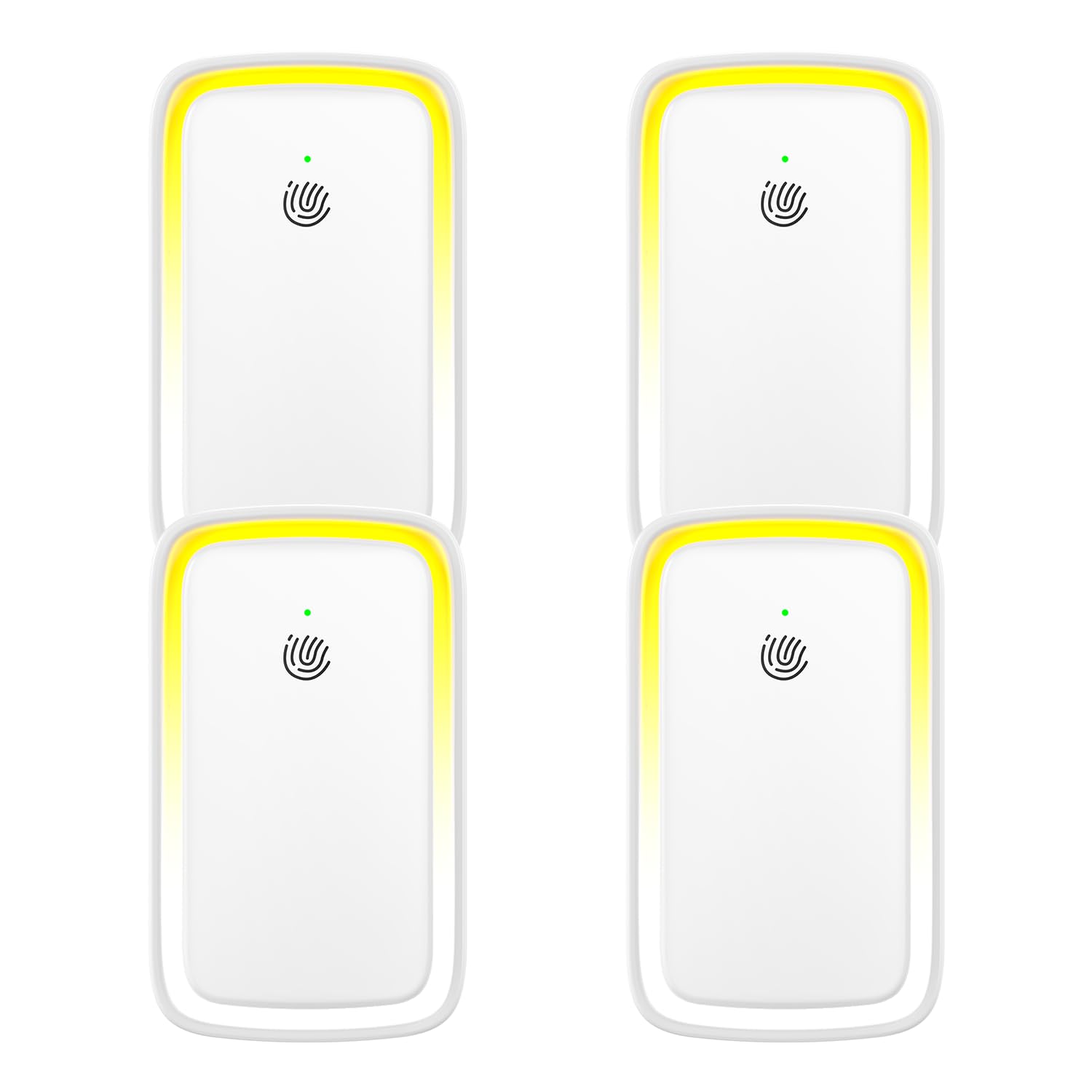 4Pack Air Ionizer for Home Negative Ion Air Purifier Plug In, Quiet Air Freshener Mini Portable Filterless Air Cleaner for Bedroom, Bathroom, Office