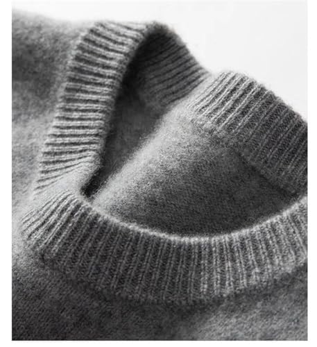 Men Cashmere Sweater Autumn Winter Warm Classic Crewneck Knit Long Sleeve Pullovers2