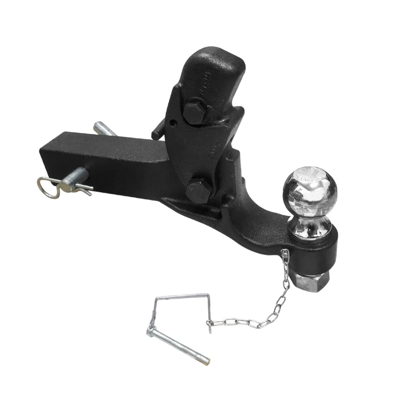 Zaczep przyczepy, Ciężki Czapka 8 ton 2 Calowy Shart Shank 1-Hole Combo Pintle Hook Receiver Hak Holowanie 4WD. Części przyczepy ciężarówki