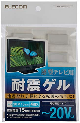 Amazon.co.jp: エレコム 耐震マット(耐震ゲル) 液晶TVの落下・転倒防止