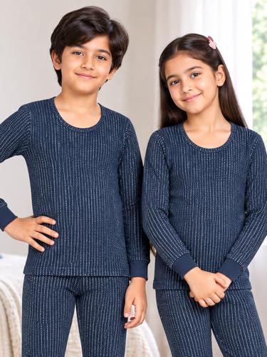 Image of BODYCARE Unisex Polycotton Slim Fit Thermal Tops Round Neck Full Sleeves Pack Of 1