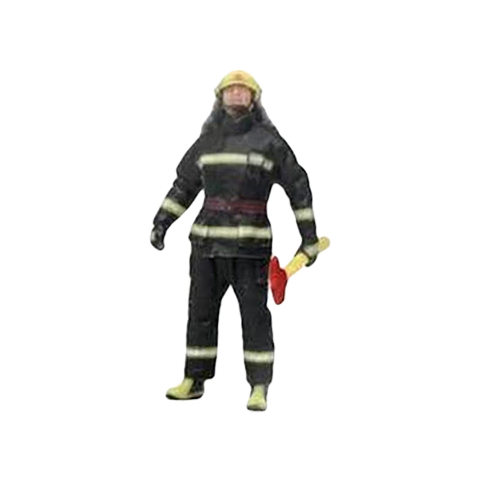 THE STYLE SUTRA 1/64 Resin Firefighter Figures Tiny People Model for Scenery Landscape Decor Style C-picture-26