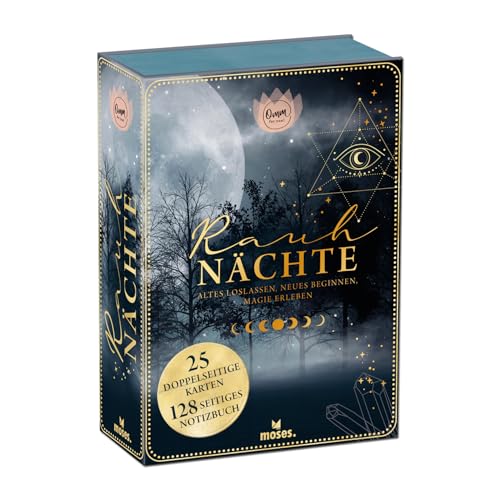 moses. Omm for you Rauhnächte – 25 Karten zu den Rauhnächten mit Ritualen, Informationen, Impulsen, mit Rauhnacht-Journal zum Eintragen von Gedanken: Altes loslassen, Neues beginnen, Magie erleben