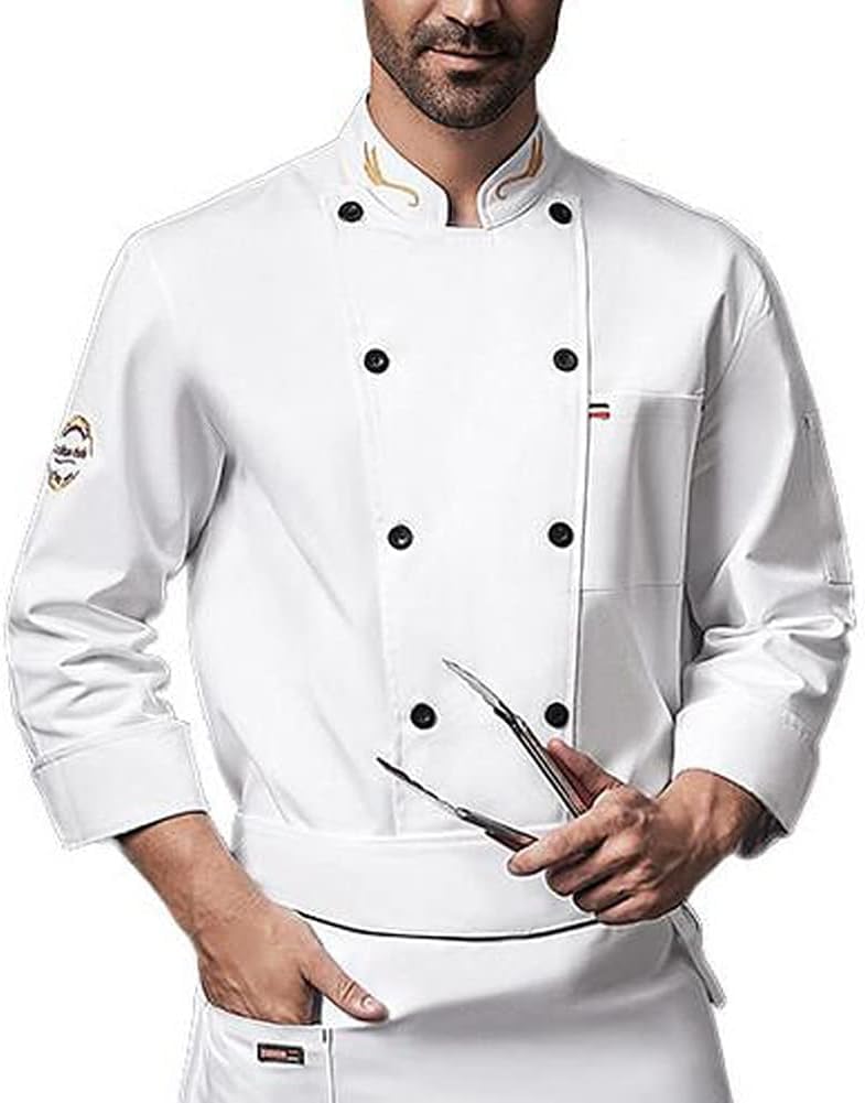 Amazon.co.jp: コックコート シェフ制服 ユニセックスシェフコート