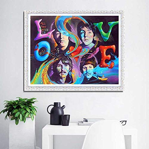 Peinture Diamant 5D Complet, Broderie Diamant Kit Complet Plein Point De Croix Les Beatles Légende Musicale Artisanal… - Les Beatles, Paul McCartney, John Lennon, RIngo Starr, George Harrison Peinture Diamant 5D Complet, Broderie Diamant Kit Complet Plein Point De Croix Les Beatles Légende Musicale Artisanal… – Image 3