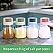 Imagen de Juego de 3 tarros dispensadores de especias de sal y pimienta con dispensación precisa de 0